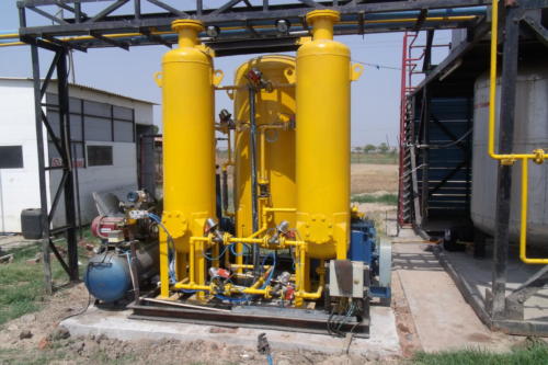 PSA Based biogas purification system at Muni Seva Ashram, Goraj, Waghodia, Gujarat